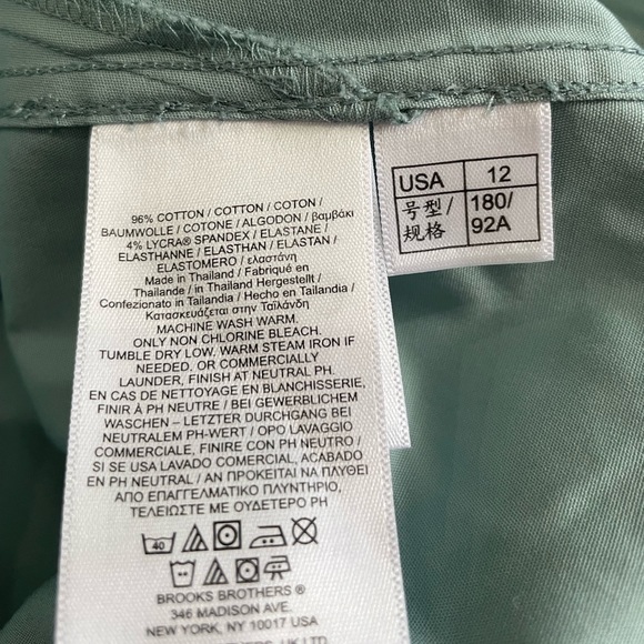 Brooks Brothers NWT fitted paisley trip button down dress shirt size 12 - Picture 9 of 9